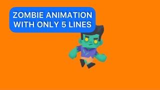 Make Zombie Running Animation With 5 Lines Of Python #Shorts