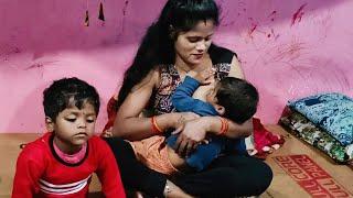 परी का जुखाम हो गया  |||| new breastfeeding vlog open indian ||breastfeeding vlogs latest