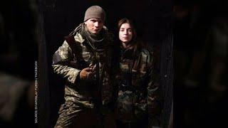 Ukrainian couple married amid Russian invasion, joins fight