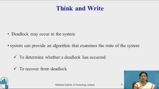 Methods for handling deadlock