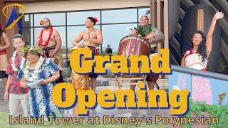 Grand Opening of Disney Polynesian Island Tower with Moana