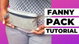 HOW TO MAKE A FANNY PACK  | BUM BAG TUTORIAL| HOW TO MAKE A HIP BAG