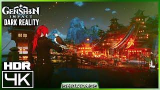 [4K HDR] Genshin Impact Multiplayer Gameplay [RAY TRACING UNITY] Adventure Quest | Lantern Rite