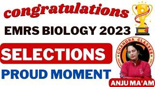 EMRS PGT BIOLOGY SELECTIONS II CONGRATULATIONS II BY ANJU MAM