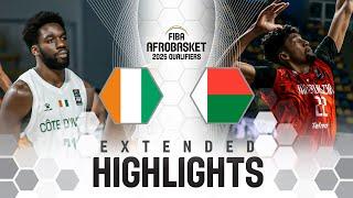 Cote d'Ivoire  vs Madagascar  | Extended Highlights | FIBA AfroBasket 2025 Qualifiers