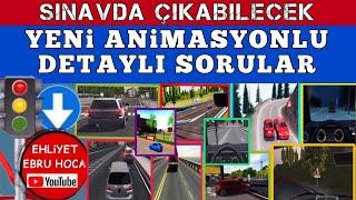 YENİ ANİMASYONLU EHLİYET SINAV SORULARI / EHLİYET ANİMASYONLU SORULAR #ehliyetanimasyonlusorular