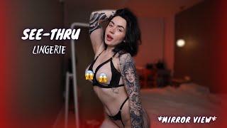 4K TRANSPARENT Lingerie Try On Haul with Nikky