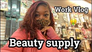 Work vlog : Beauty supply store vlog  | Claudia Heard