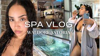 SPA DAY VLOG ‍️,on the Las Vegas Strip, visiting the Waldorf Astoria Spa, relaxation, ASMR etc..