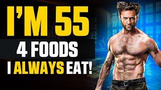 Hugh Jackman (55 yr) Still Looks 29   I EAT 4 FOODS & Don't Get Old!