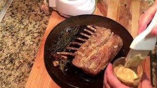 Rack of Lamb pan roasted with fresh herbs