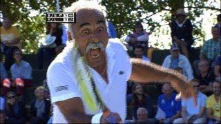 Exclusive tennis match: Noah & Bahrami vs McEnroe & Leconte @ Optima Open