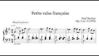 Paul Becker: Petite Valse Française, Op.2/3 [1993]