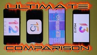 Ultimate Comparison - EMUI 12 VS iOS 15 VS One Ui 4 VS MIUI 13!