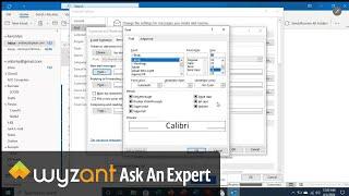Changing the Default Font Size for MS Outlook 365