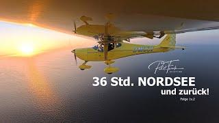 Sonnenwende fliegen über der Nordsee | Juist