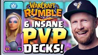 6 INSANE Decks used by TOP LADDER PVP WHALES in Warcraft Rumble