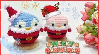 Crochet Christmas Ornaments‼️Crochet Christmas Penguin Tree Decorations  Crochet Penguin Amigurumi