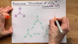 Resonance Structures of CO3(-2), the Carbonate Ion