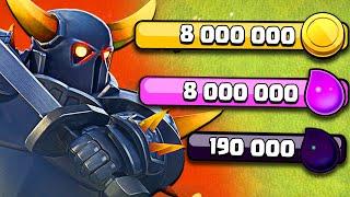 9ТХ  МОЙ ЛУЧШИЙ МИКС ДЛЯ ФАРМА ПЕККАМИ ► CLASH OF CLANS