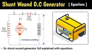 shunt wound dc generator | shunt wound generator | dc shunt wound generator | dc generator | working