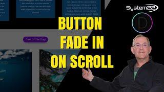 Divi Theme Button Fade In Scroll Effect