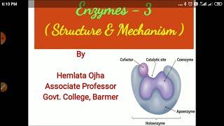 Structure and mechanism of enzymes