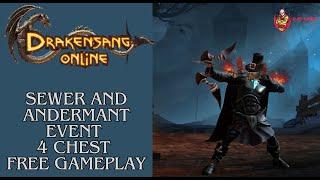 Drakensang Online - Sewer and Andermant Event | 4 Chest | Free Gameplay | Drakensang | Dso