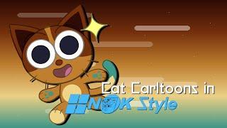 Cat Carltoons In NBK Style "TAOCB Styled" Logo (06.07.2022/VAL Stencil Summer Colours Version)