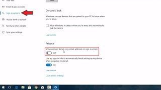 Hide Email Address From Windows 10 Lock Screen 2018