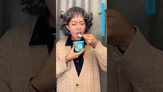 Sự Khác Biệt Giữa Mẹ Tôi Và Tôi Khi Ăn Sữa Chua Hạt! #anvat #anuong #food #mukbang #shorts