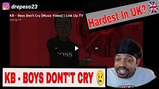 American Reacts to KB - Boys Don't Cry #drepeso23 #kb #london #grm #music