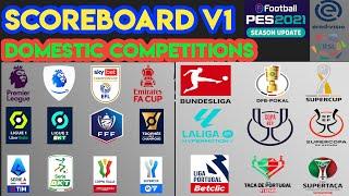 PES 2021 Scoreboard Pack v1 (Domestic Competitions) Update 2024