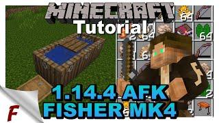  Minecraft JAVA 1.14.4 Easy AFK Fish Farm MK 4 Frilioth Tutorial Video  Server Friendly.