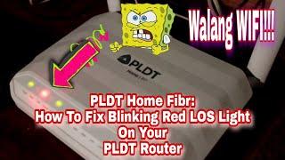 PLDT Home Fibr: How To Fix Blinking Red LOS Light On Your PLDT Router | Easy Step