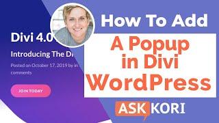 Add a Popup to Divi Using the Theme Builder