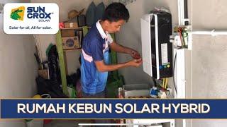 RUMAH KEBUN SOLAR Hybrid inverter High Frequency Growatt SPF5000ES & bateri LiFePO4 48V 200Ah