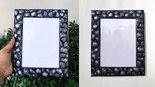 Photo frame | photo frame making at home | cardboard photo frame | frame making | best out of waste