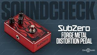 SOUNDCHECK SubZero Forge Metal Distortion Pedal | Gear4music Guitars