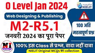 Top 100 MCQs wEB Designing(M2R5.1) |o level m2 r5 mcq questions|O Level m2r5 objective Question 2025