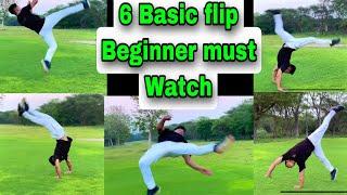 6 basic flip learn at home | how to start flipping |