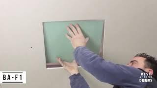 How Do You Fit a Ceiling Access Panel? - BA-F1 Drywall Access Panel with Fixed Hinges
