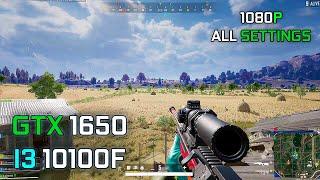 PUBG | GTX 1650 GDDR6 + I3 10100F ( 1080p, All Settings)