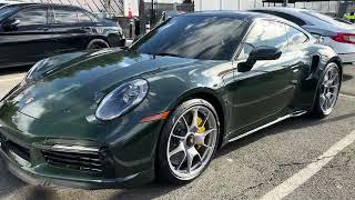 2024 Porsche 911 Turbo S 992.1 generation in  PTS (paint to sample) British racing green - 