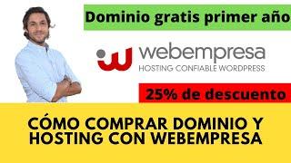 Cómo comprar hosting + dominio con Webempresa