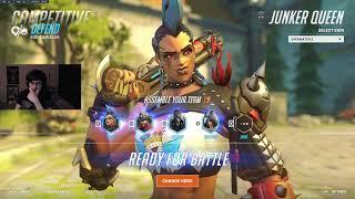 SUPER INSANE JUNKER QUEEN GAMEPLAY OVERWATCH 2 SEASON 11 TOP 500