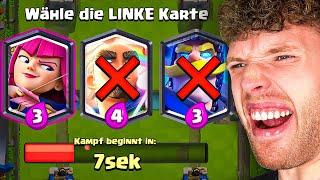 NUR LINKE SUPER-KARTEN WÄHLEN, BIS ES ESAKLIERT... | Clash Royale Deutsch