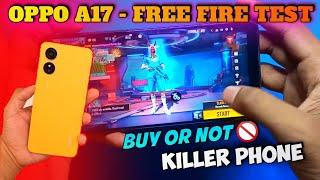 OPPO A17 FREE FIRE TEST || oppo a17 free fire gameplay + Heating + Battery Drain Test.