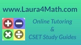 CSET Multisubject (Subtest II, 2) Math Official Practice Test 27