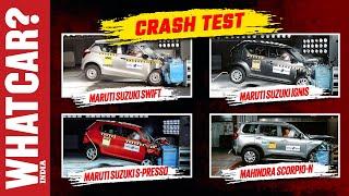 Global NCAP Shocking Results: Mahindra Scorpio-N, Maruti S-Presso, Swift & Ignis | WhatCar? India